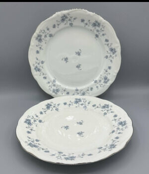 Vintage Johann Haviland Blue Garland Dinner Plates Set of 2, 2 sets avail 10"